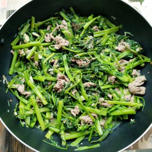 Stir Fried Water Spinach and Beef Recipe