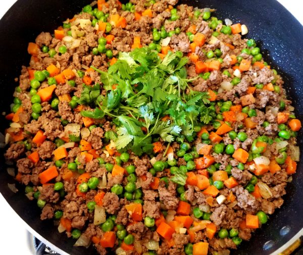 Asian Ground Beef With Carrots And Peas Recipe