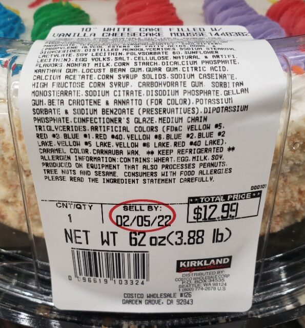 Costco Round White Birthday Cake Eat With Emily