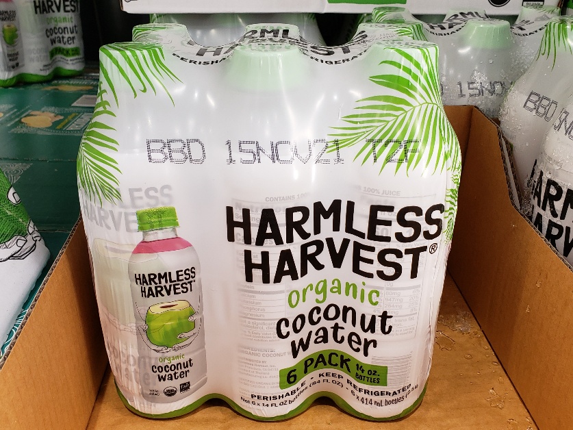 harmless harvest coconut water cost