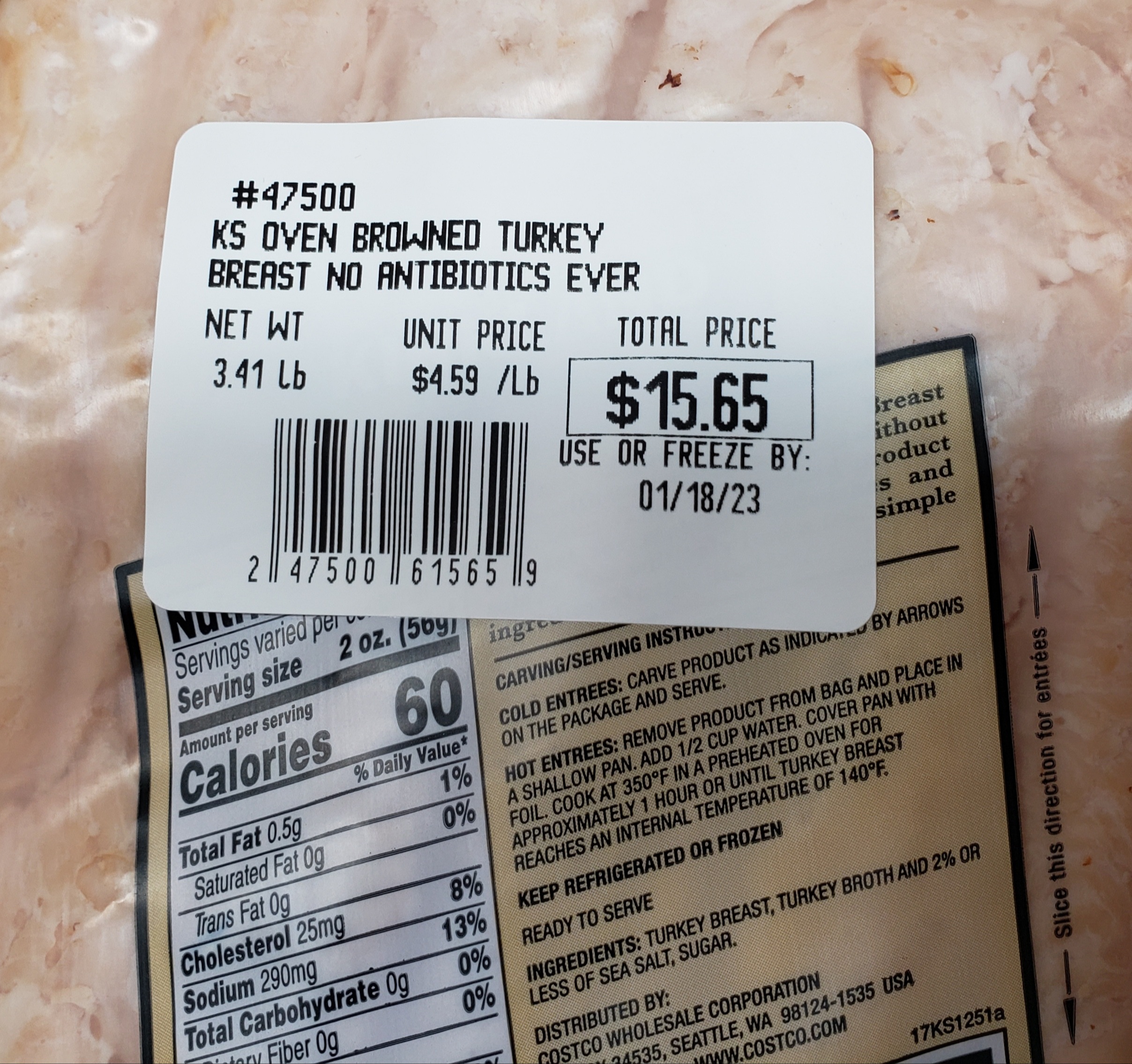 COSTCO KIRKLAND SIGNATURE OVEN BROWNED TURKEY BREAST - Eat With Emily